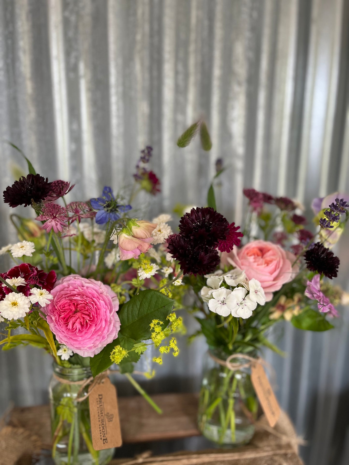 Jam Jar Flowers - Medium size